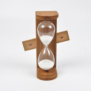 <span class=keywords><strong>Sablier</strong></span> moderne <span class=keywords><strong>en</strong></span> bois de pin massif de 15 <span class=keywords><strong>minutes</strong></span> - Product Image 3