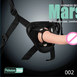 Носимый фаллоимитатор-брюки из кожи, портативный – водонепроницаемый реалистичный страпон-пенис, секс-игрушка для лесбийских пар, оптом - Product Image 2