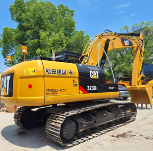 Excavadora de cadenas Cat 323DL usada con pocas horas de trabajo, excavadora hidráulica original Caterpillar de 23 toneladas para movimiento de tierras y construcción. - Product Image 1