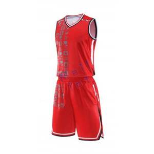Jersey basket personalisasi, seragam tim bahan poliester ringan cetak tersublimasi untuk sekolah dan klub - Product Image 4
