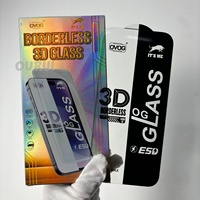 Protection d'écran en verre trempé 3D sans bordure, ultra-courbé, anti-statique OG It's Me pour iPhone 18 Pro Max 17 16