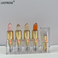 Rouge à lèvres hydratant végétalien en gros, marque privée, tendance, fleur, rose nude, mat, imperméable, rouge à lèvres en gelée cristalline