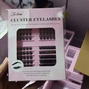 Wholesale Individual Lashes Cluster Lash Kit Private Label DIY Cluster Fan Eyelashes Clusters