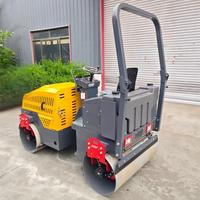 Rouleau compresseur vibrant mini à double tambour de 2,5 tonnes, neuf, fourni directement par l'usine, pour la construction de voies d'accès et le pavage de parkings