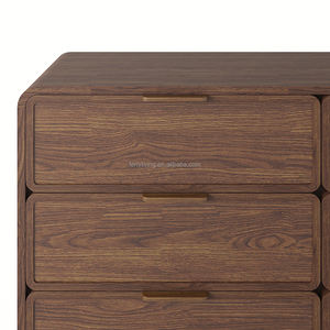 مصففات خشبية من الخشب الصلب 9 أدراج خشبية على الطراز الأوروبي الحديث - Product Image 3