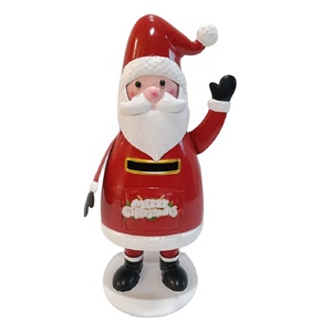 Ornements de Noël en métal rouge faits à la main, décoration de boîte aux lettres intérieure - Product Image 1