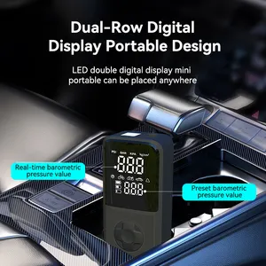 Mini Inflador de Neumáticos Portátil de 150 PSI, Compresor de Aire Inalámbrico Digital para Automóvil, Bomba de Aire con Presión Preestablecida de 10.3 Bar - Product Image 5