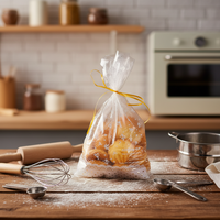 Vente en gros de sacs d'emballage en plastique transparents scellés sur le côté et étanches pour les aliments et les ingrédients sucrés