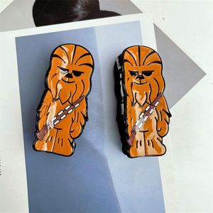 JIRIS épingle à cheveux créative rétro <span class=keywords><strong>de</strong></span> haute qualité pour femmes en acétate <span class=keywords><strong>de</strong></span> <span class=keywords><strong>Chewbacca</strong></span> pour Halloween pince à cheveux drôle tête <span class=keywords><strong>de</strong></span> requin - Product Image 2