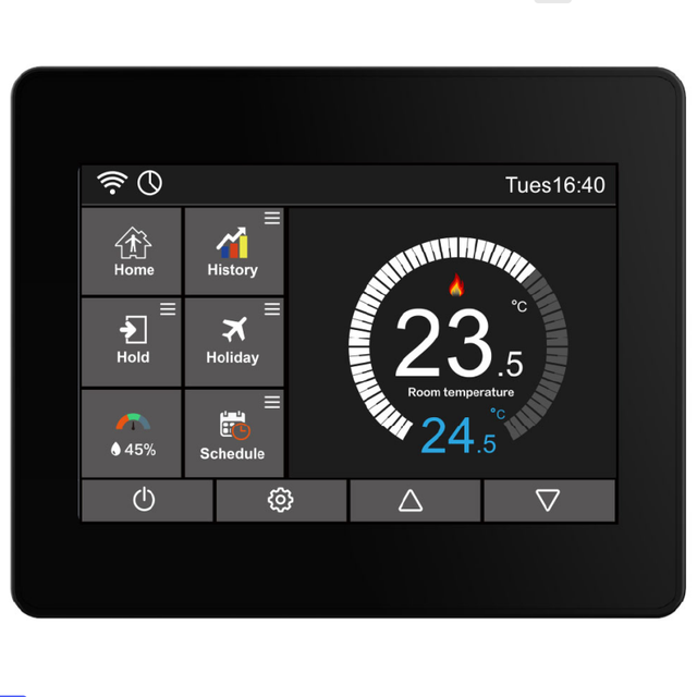Energy Efficient Smart Thermostat Remote Control Tuya Programmable WiFi Compatible with Alexa and Google Assistant