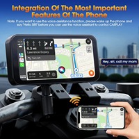 6.25 pouces Ipx7 étanche Linux pour moto autoradio multimédia sans fil Carplay Android Auto Bt