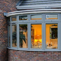 Fenêtre coulissante en aluminium moderne NFRC avec moustiquaire, fenêtre en aluminium avec sous-châssis