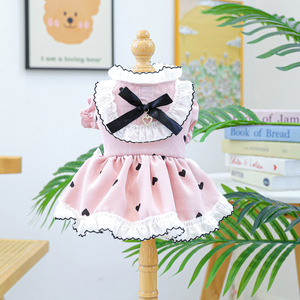 PETCIRCLE Ropa para Mascotas de Primavera y Otoño, Ropa para Perros Pequeños, Cachorros y Gatos, Falda Tutú con Corazón de Durazno - Product Image 3