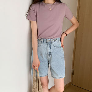 <span class=keywords><strong>T</strong></span>-<span class=keywords><strong>shirt</strong></span> da <span class=keywords><strong>donna</strong></span> allentata all'ingrosso di dimensioni e colori personalizzati top di base 100% magliette da <span class=keywords><strong>donna</strong></span> in <span class=keywords><strong>cotone</strong></span> - Product Image 6