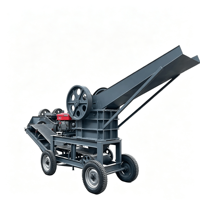 Concasseur à mâchoires de type pneumatique PE 150x250, capacité 1-4t/h, alimentation 130mm, concasseur mobile pour la préparation d'échantillons en laboratoire