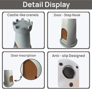 Урна для праха из смолы в стиле замка-фонарной башни, для взрослых (мужчин, женщин, родителей), большая вместимость - Product Image 4