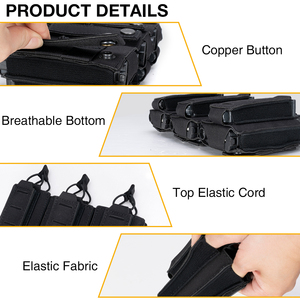 Idogear กระเป๋านิตยสาร3ช่อง, อุปกรณ์เสริมสำหรับยุทธวิธีเสื้อกั๊กล่าสัตว์ยาว9มม. & 556 - Product Image 5