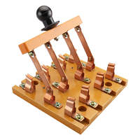 Interrupteur de sécurité à couteaux double jetée basse tension Wakan HD11F 100-48 4P 380V pour frein électrique, avec rail de guidage en cuivre, en PA/ABS ignifuge