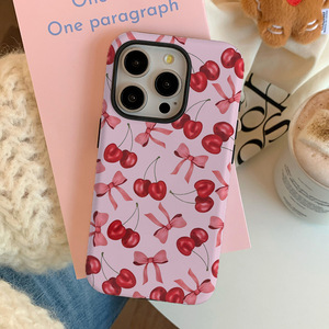 <span class=keywords><strong>Coque</strong></span> magnétique 3D à sublimation motif cerise et nœud papillon, très populaire, pour <span class=keywords><strong>iPhone</strong></span> 17 Air 16 15 14 13 12 Pro Max et <span class=keywords><strong>iPhone</strong></span> 1 2 - Product Image 1