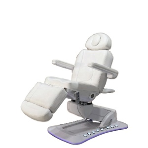 Lit de massage électrique pliable moderne pour salon de beauté, hôtel, salon et chambre à coucher avec éclairage LED - Product Image 1