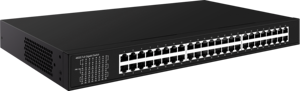 48 cổng 10/100/1000Mbps ip30 PoE Ethernet chuyển đổi 48 cổng Gigabit không được quản lý Ethernet Hub - Product Image 2