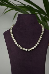 Luxury VS1 Clarity Lab-Grown White Gold <b>Diamond</b> <b>Necklaces</b> IGI SGL Certified Trendy Wedding Gift Swaroop <b>Diamond</b> 18/14Kt - Product Image 2