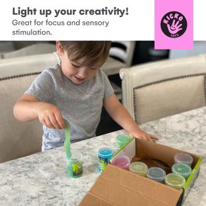 Kit de slime lumineux non toxique, slime qui brille dans le noir, jouets éducatifs pour enfants - Product Image 6