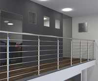 Barre transversale de balustrade de balcon en acier inoxydable forgé 304/316, design moderne, résistante à la rouille et à l'eau, sécurisée