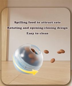 Hot Selling New Design Interactive Cat Toy 3-in-1 Wand Feather Plastic Wobbler with Treat Dispenser for Boredom Relief - Product Image 5