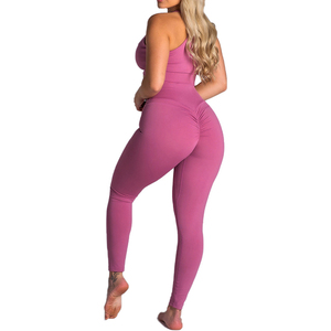 Oem cintura alta gimnasio Fitness desgaste Rosa logotipo personalizado compresión entrenamiento medias más tamaño Yoga pantalones Leggings para <span class=keywords><strong>mujer</strong></span> - Product Image 6