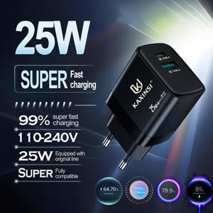 2025 Trending EU 25W Super veloce caricabatterie USB-A + C doppia porta Chip Ultra-intelligente compatibile con la maggior parte dei modelli con linea originale - Product Image 3