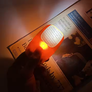 แว่นขยายแบบพกพาขนาดเล็กพร้อม3X ไฟ LED วัสดุพีวีซีแว่นขยาย - Product Image 4