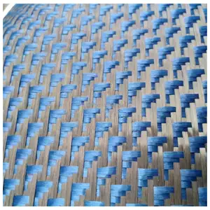 3K280G karbon aramid serat dicampur kain tenun pesawat pola jacquard bagian dimodifikasi DIY permukaan kain dekorasi