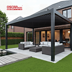 <span class=keywords><strong>Abri</strong></span> extérieur en aluminium <span class=keywords><strong>4x4</strong></span> avec toit en polycarbonate, parasol, pavillon <span class=keywords><strong>de</strong></span> <span class=keywords><strong>jardin</strong></span>, structure d'ombrage pour patio, gazebo, pergola - Product Image 1