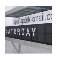 retro flip-down uhr flip-kalender uhr split flip flip analog uhr