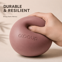 Mini ballon de Pilates mat premium 25 cm, petit ballon d'exercice avec pompe manuelle et couleurs esthétiques tons terre pour le fitness à domicile