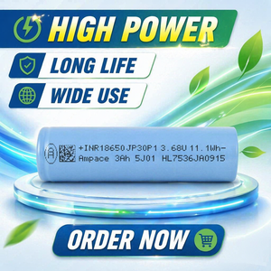 Batterie lithium-ion cylindrique HYL IMR 18650 JP30 3.7V 3000mAh 12C à décharge élevée et longue durée de vie (1200 cycles) LiNiMnCoO2 - Product Image 1