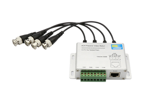 Transmisor Pasivo de <span class=keywords><strong>Video</strong></span> CCTV de <span class=keywords><strong>4</strong></span> Canales, <span class=keywords><strong>Balun</strong></span> de <span class=keywords><strong>Video</strong></span> BNC Macho a UTP RJ45 Cat5, Transmisión de <span class=keywords><strong>Video</strong></span> UTP de <span class=keywords><strong>4</strong></span> Canales para Sistema CCTV - Product Image 4