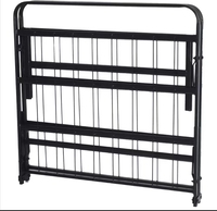 Meuble de chambre à coucher facile à assembler, au prix de gros, cadre de lit pliant, lit de camping en métal pour reine
