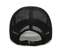 Parche de cuero personalizado Logo Hombres Mujeres Deportes al aire libre Malla Correr Sombrero Red transpirable Gorra de béisbol al aire libre para el verano