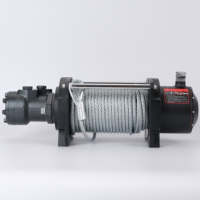 Treuil hydraulique haute performance en alliage d'aluminium 10000lbs 5 tonnes 12V/24V DC pour voiture de secours, VTT, UTV, remorque tout-terrain