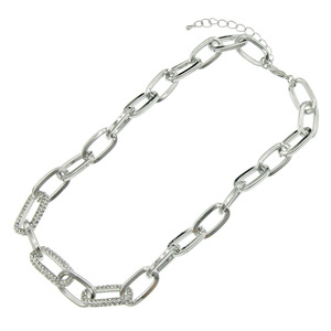 สร้อยคอโซ่คิวบาทรงวงรีสามมิติสำหรับผู้หญิงสไตล์ฮิปสเตอร์ เครื่องประดับตกแต่งเสื้อสเวตเตอร์ สร้อยคอประดับกระดูกไหปลาร้า แทนจิง - Product Image 5