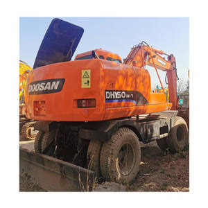 Excavadora de Ruedas Usada de 15 Toneladas, Doosan DH150, Hidráulica, Oruga, Original de Corea, con Componentes Principales en Stock, en Venta - Product Image 1