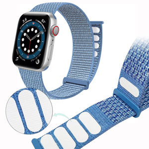 Nouveau bracelet de montre intelligente en tissu tissé réglable Sport Loop en nylon pour <span class=keywords><strong>Apple</strong></span> Iwatch 40 mm 41 mm 45 mm - Product Image 1