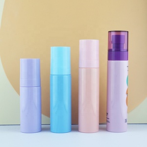 PET lujo 60ml mate HDPE Spray loción botella 50ml crema de manos botella <span class=keywords><strong>violeta</strong></span> púrpura viaje conjunto embalaje bomba para champú - Product Image 6