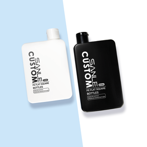 Botella de loción para bebé de HDPE de 200ml, contenedor de champú plano para loción bronceadora, <span class=keywords><strong>protector</strong></span> <span class=keywords><strong>solar</strong></span>, embalaje cosmético personalizado - Product Image 2