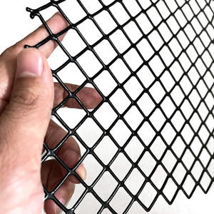 חורים בצורת יהלומים דקורטיביים השטוחים אלומיניום מורחבת רשת מתכת לתקרה וחזיתות - Product Image 4