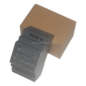 Convertisseur DC-DC sur rail DIN Meanwell DDR-60L-24 60W 24V pour contrôle industriel et automatisation d'usine, options 110V 220V - Product Image 3