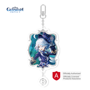 2025 Offre Spéciale jeu sous licence officielle véritables produits périphériques Genshin Impact acrylique porte-clés Arlecchino Genshin porte-clés - Product Image 4