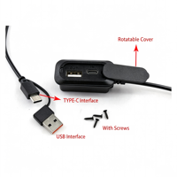 Câble adaptateur de charge USB externe pour sac, accessoire convertisseur de port USB pour sac à dos, cordon de charge avec connecteur Type C